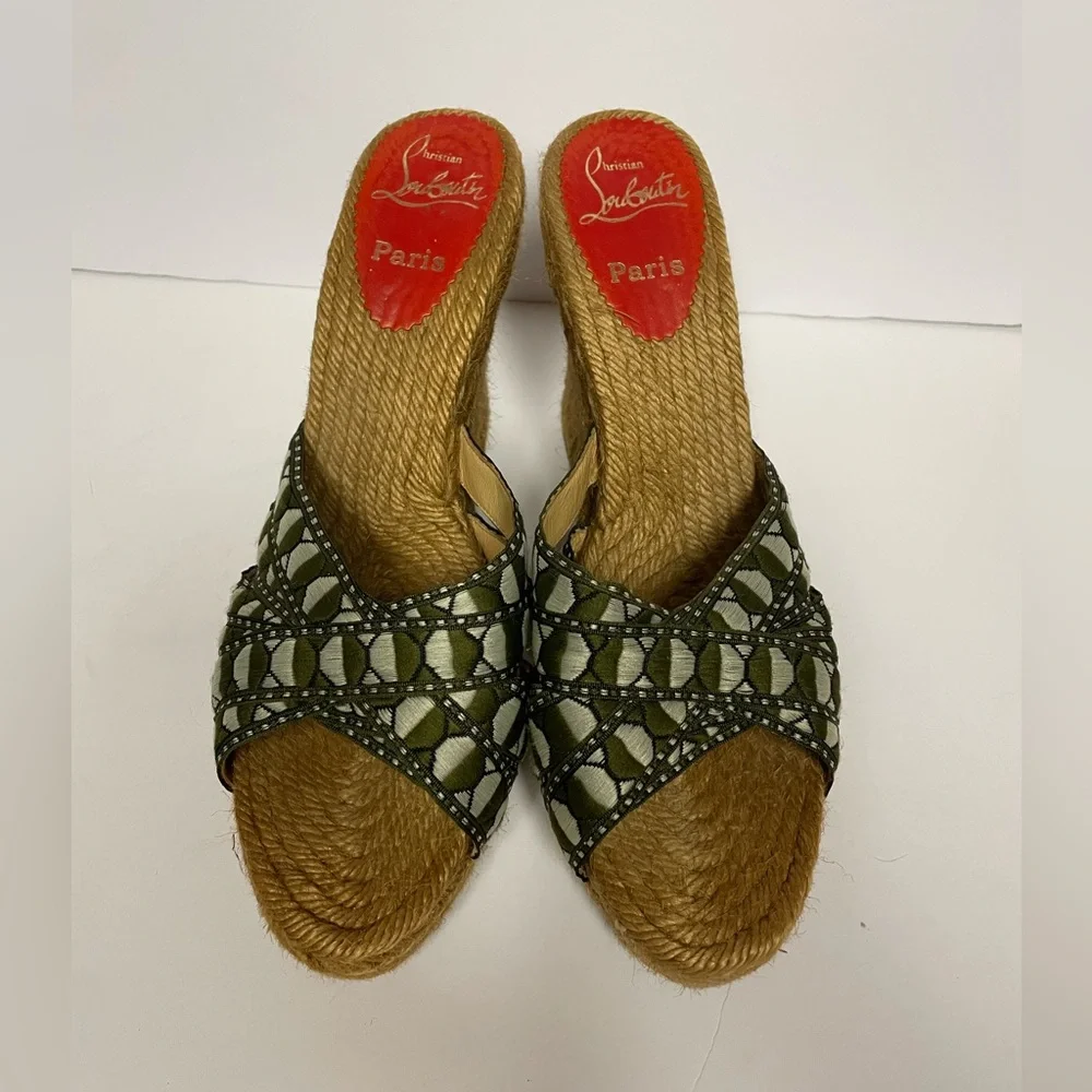 Christian Louboutin espadrille wedge